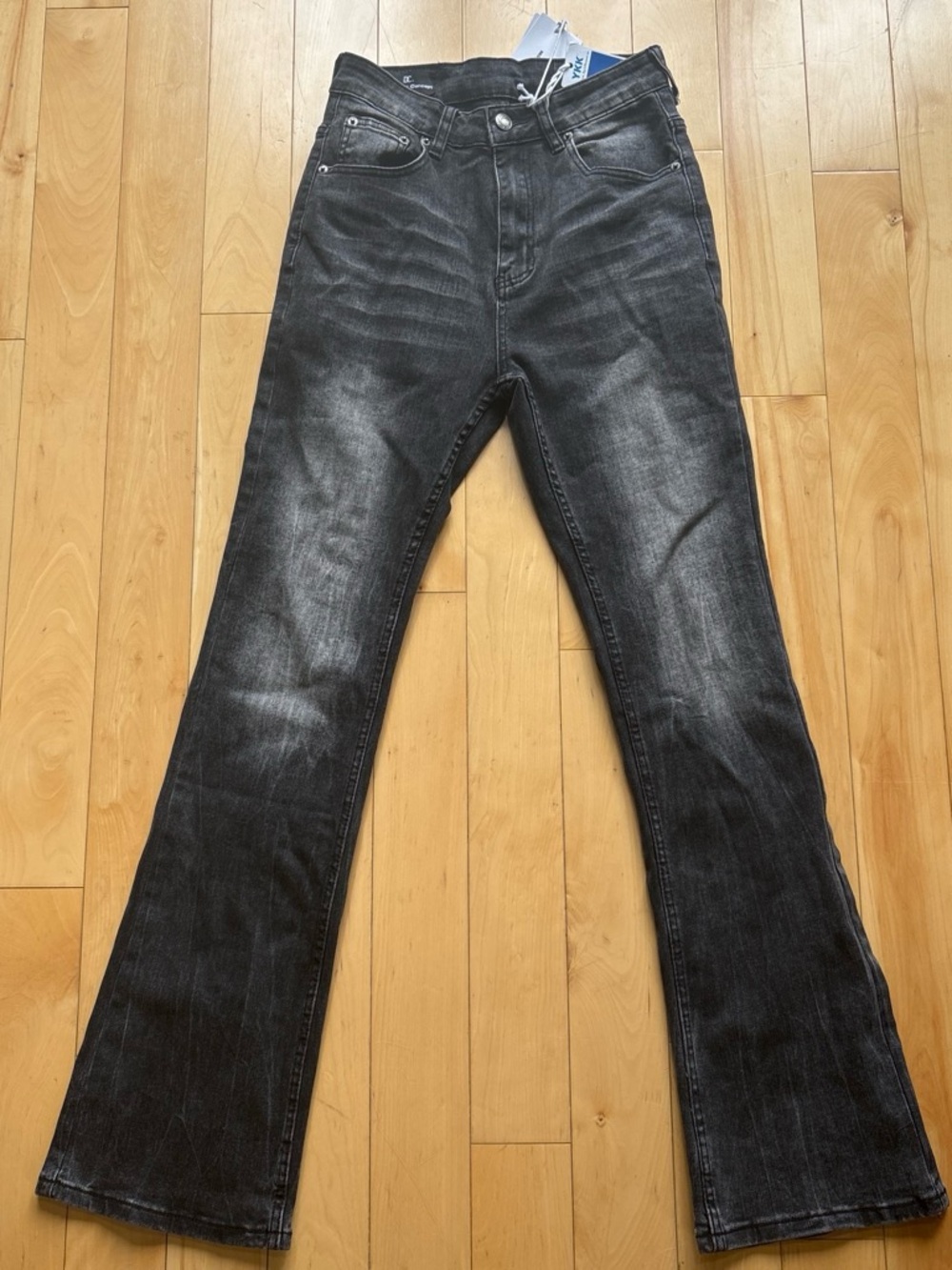 DC Womens Black Washed Boot Cut Jeans